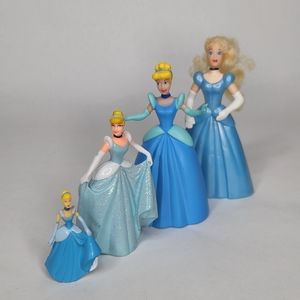 Vintage Cinderella Miniature Figures Doll Lot